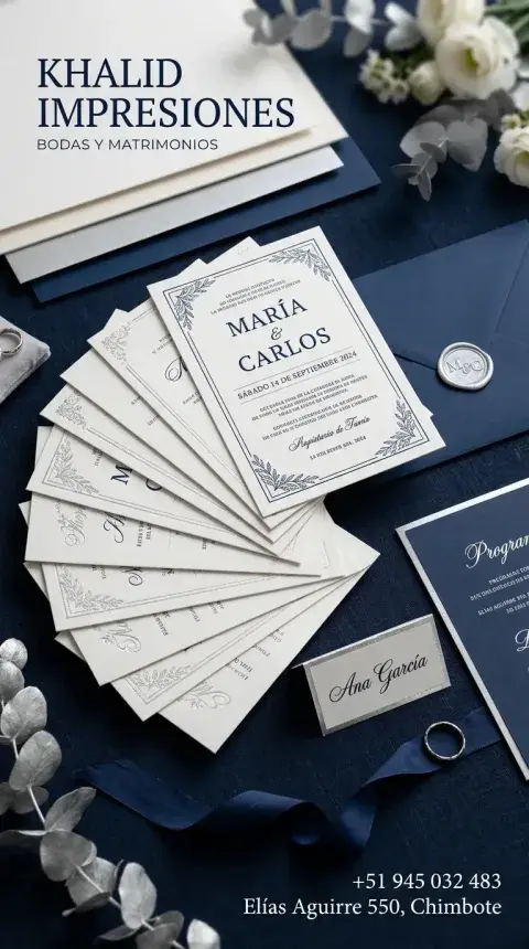 Papelería Completa para Bodas y Matrimonios