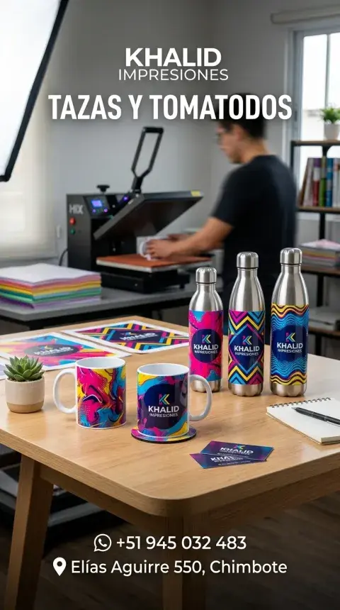 Tazas y Tomatodos Personalizados (Sublimado)