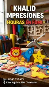 Figuras en Fomi para Fiestas, Colegios y Escuelas