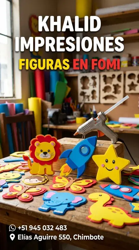 Figuras en Fomi para Fiestas, Colegios y Escuelas