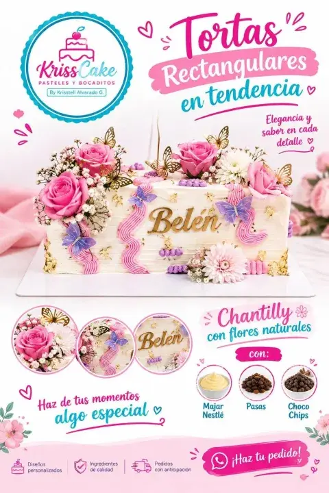 Torta de chantilly de 3 kg