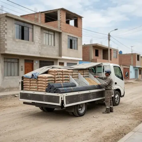 Ayudante chofer para reparto de materiales