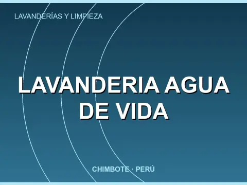 Lavanderia AGUA DE VIDA