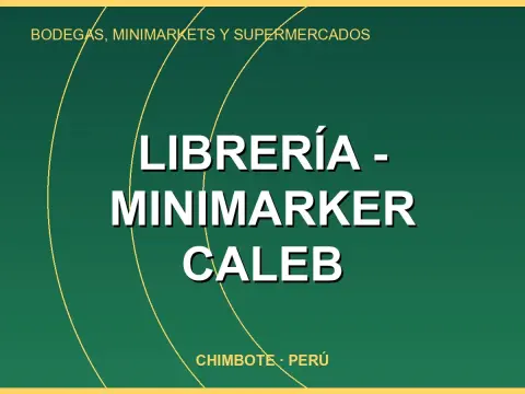Librería - Minimarker Caleb