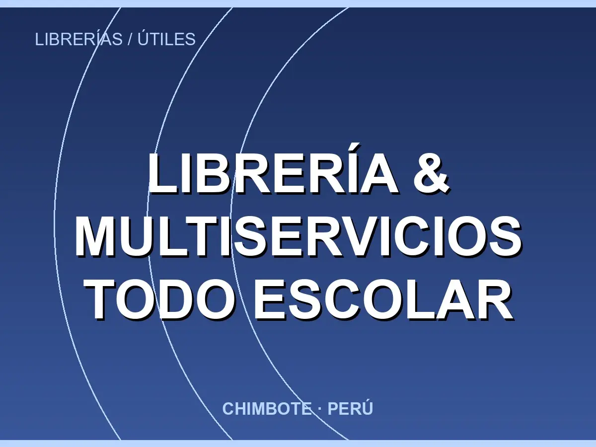 Abrir tarjeta de Librería & Multiservicios Todo Escolar