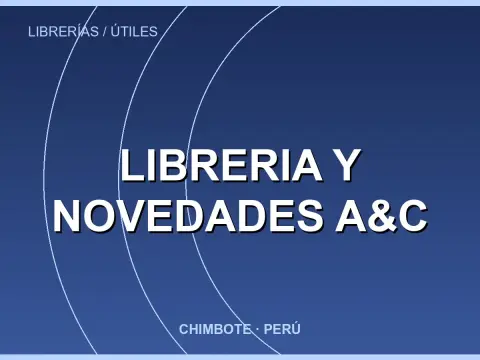 libreria y novedades A&C