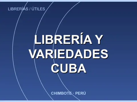 Librería y variedades cuba