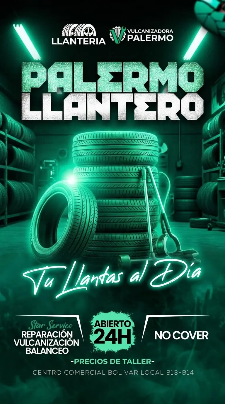 Abrir tarjeta de Llanteria Vulcanizadora Palermo llantero