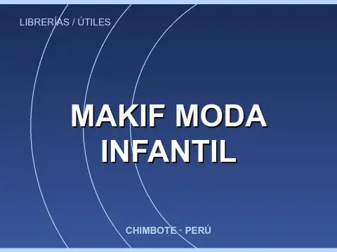 Makif Moda Infantil