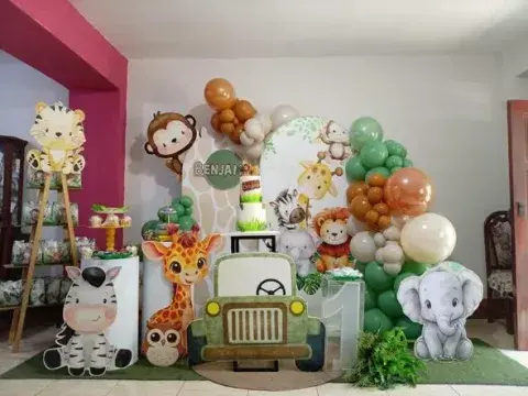 Decoración safari para cumpleaños infantil