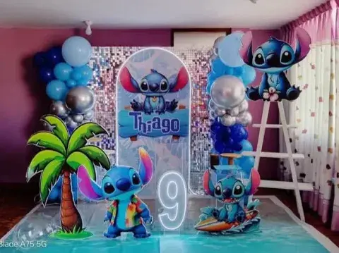 Decoración de Stitch para fiesta infantil