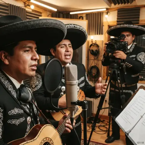 Grabación de dedicatoria con mariachi (audio o video)