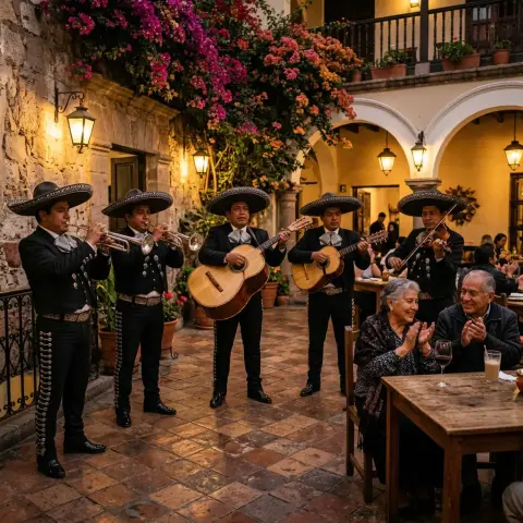 Servicio de serenata con mariachi completo de cinco integrantes