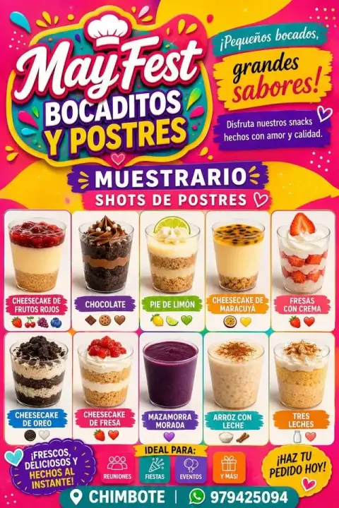 Bocaditos para todo tipo de evento