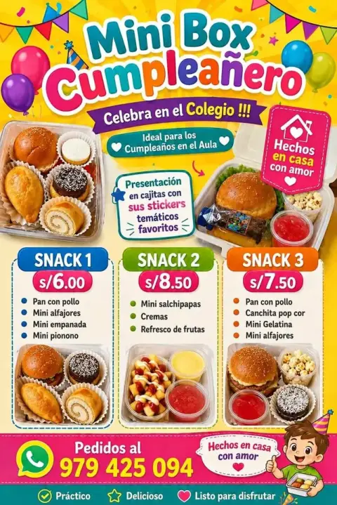 Box cumpleañero para el colegio
