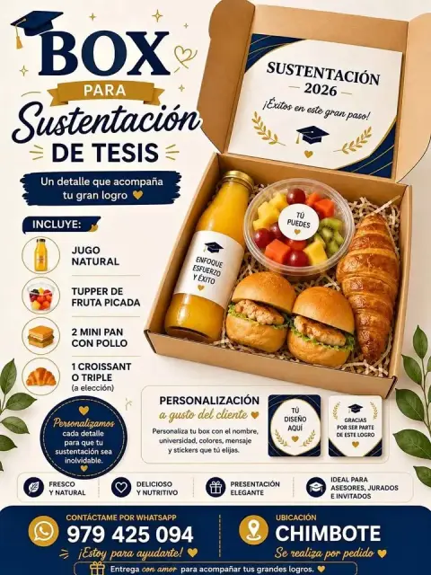 Box para sustentación de tesis
