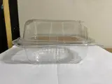 Envase con bisagra para postres (tapa alta y tapa baja)