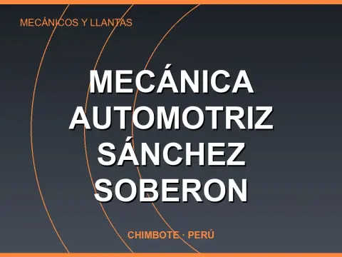Mecánica Automotriz Sánchez Soberon