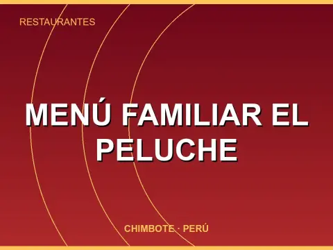 Menú familiar el peluche