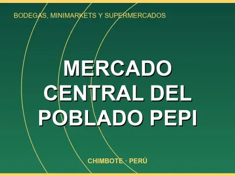 Mercado Central del poblado Pepi