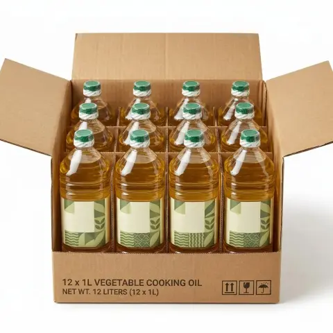 Caja de 12 aceites vegetales de 1 litro