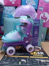 Patines ajustables OKA lilas con casco incluido