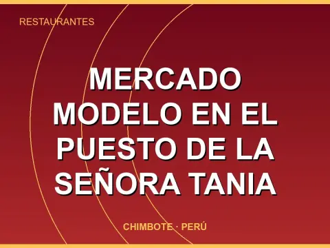 Mercado modelo en el puesto de la señora Tania