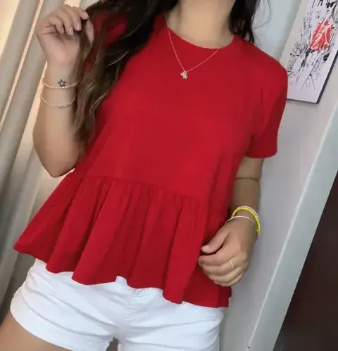 Blusa Básico Ambar roja