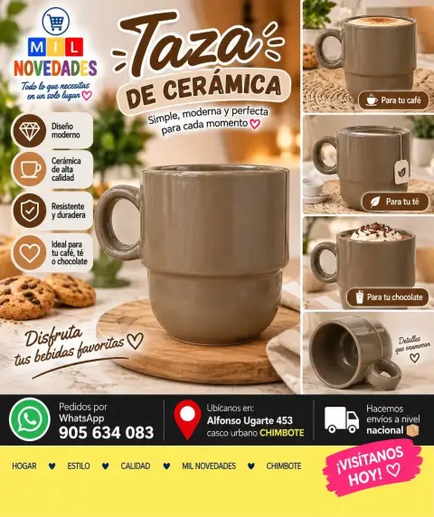 Taza de cerámica de alta calidad
