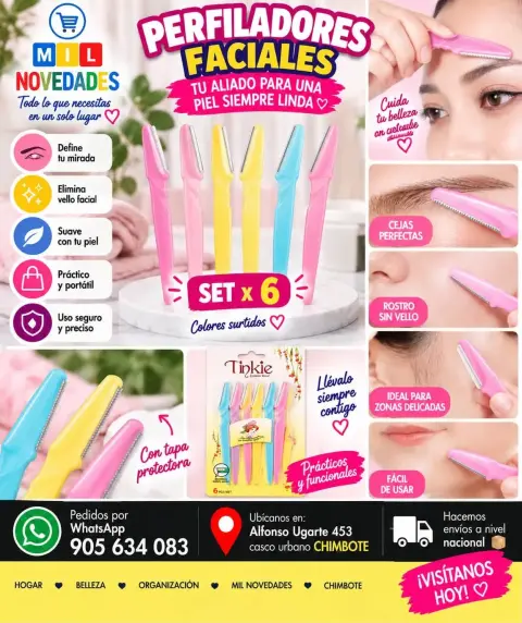 Perfiladores faciales (set x 6)