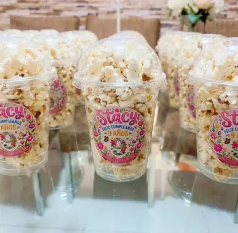 Pop corn en domo personalizado