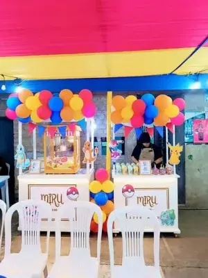 Barra de snacks temática para cumpleaños