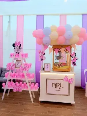 Alquiler del carrito de snack bar con máquina de popcorn