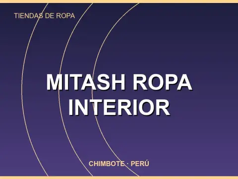 MITASH ROPA INTERIOR