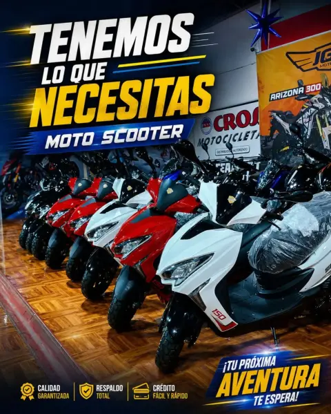 Scooters, motos de trabajo, mototaxis y cuatrimotos Ronco, Jettor y Ssenda en Chimbote, al contado o al crédito