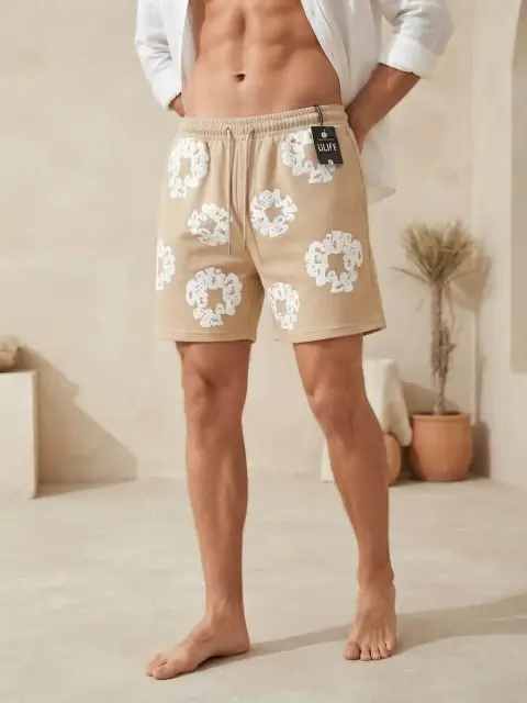 Short de hombre con estampado floral