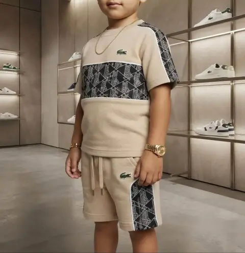 Conjunto de niño con estampado geométrico