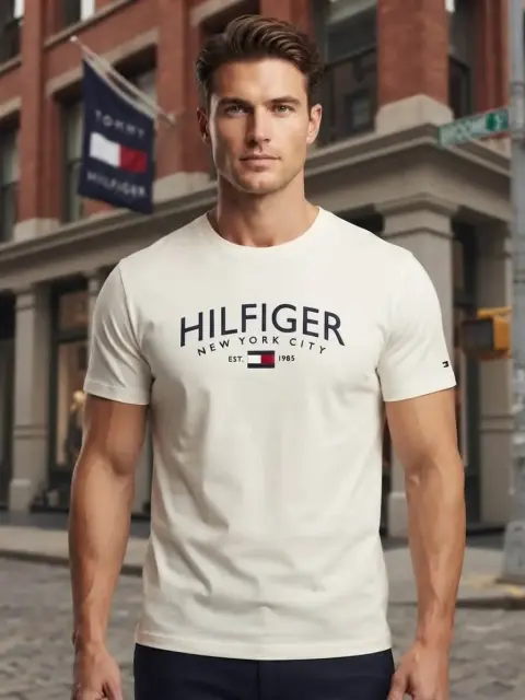 Polo de hombre con estampado frontal