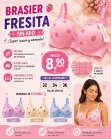 Brasier Fresita sin aro