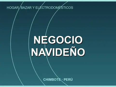 NEGOCIO NAVIDEÑO