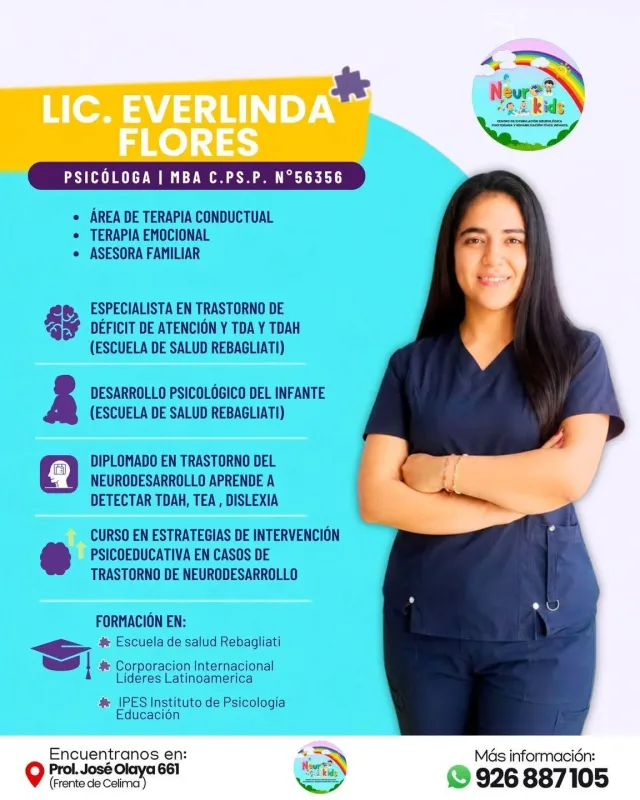 Neurología pediátrica, psicología infantil y talleres para niños en Nuevo Chimbote: NeuroKids, Prol. José Olaya 661