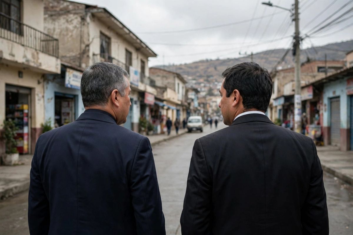 Video muestra al subprefecto de Nepeña caminando por Chimbote con personero de Somos Perú