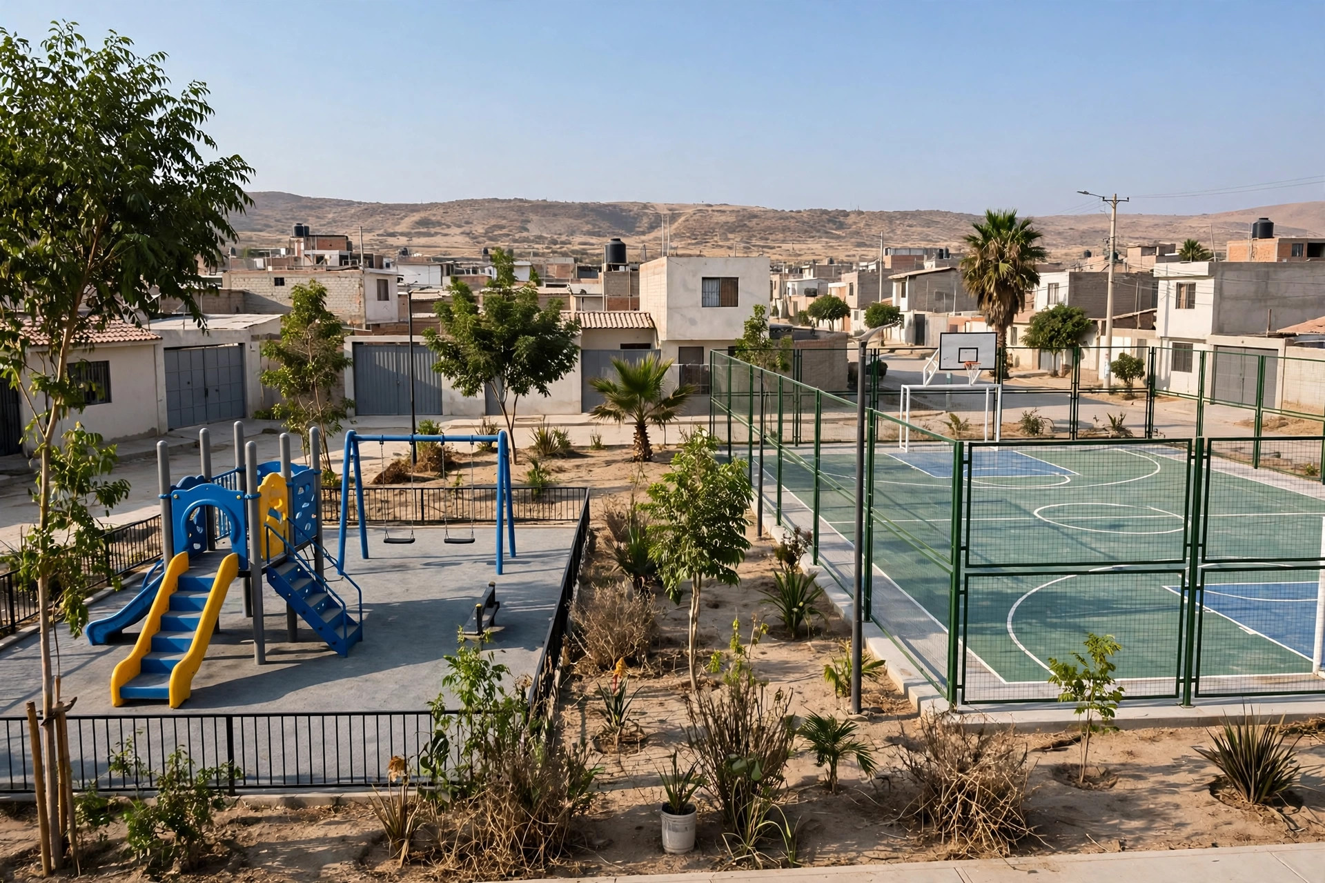 Nuevo Chimbote: inician parque y complejo deportivo en Portales del Sol