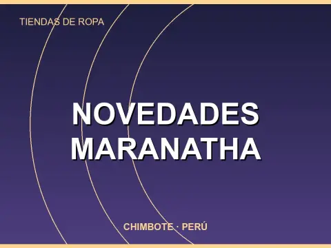 Novedades Maranatha