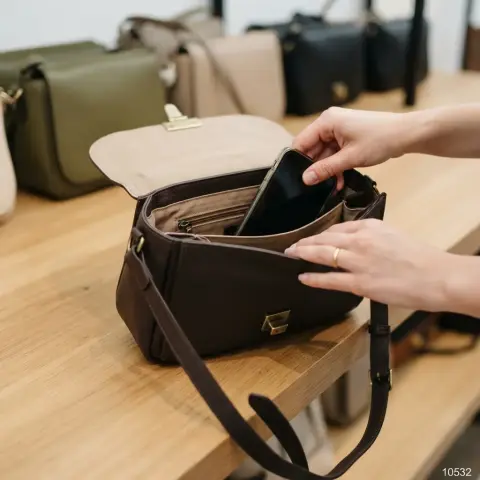 Cartera de moda con correa larga