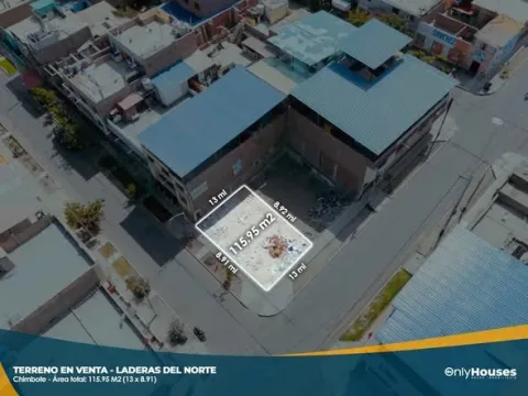 Terreno en venta en esquina — Laderas del Norte (115.95 m²)