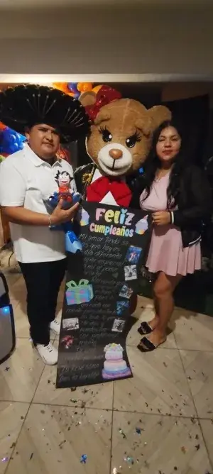 Visita de osito para 15 años y matrimonios