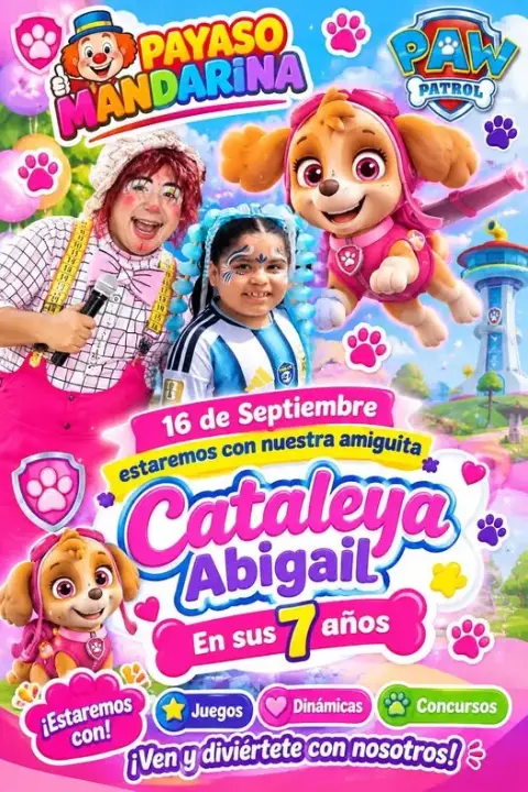 Shows temáticos: Paw Patrol, granja y fútbol