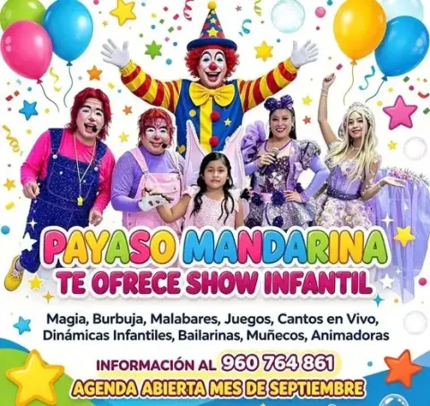 Show infantil del Payaso Mandarina
