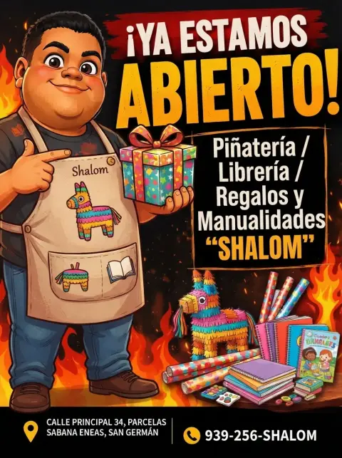 Piñatería/Librería/Regalos y Manualidades "SHALOM"